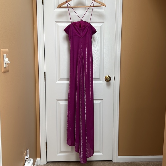 De Laru Fuchsia High-Low Prom Dress (7/8) - Picture 2 of 4